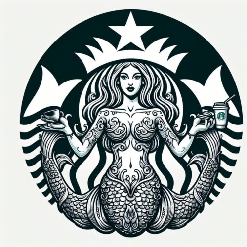 Starbucks Logo Featuring Intricate Breast Design